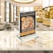 Azar Displays Acrylic 5''x7'' Block Frame on Acrylic Base W/ Magnet Closure and Rubber Bumpers, Portrait/Vertical 104774 - alternate 2